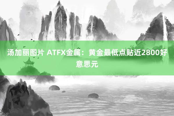 汤加丽图片 ATFX金属：黄金最低点贴近2800好意思元